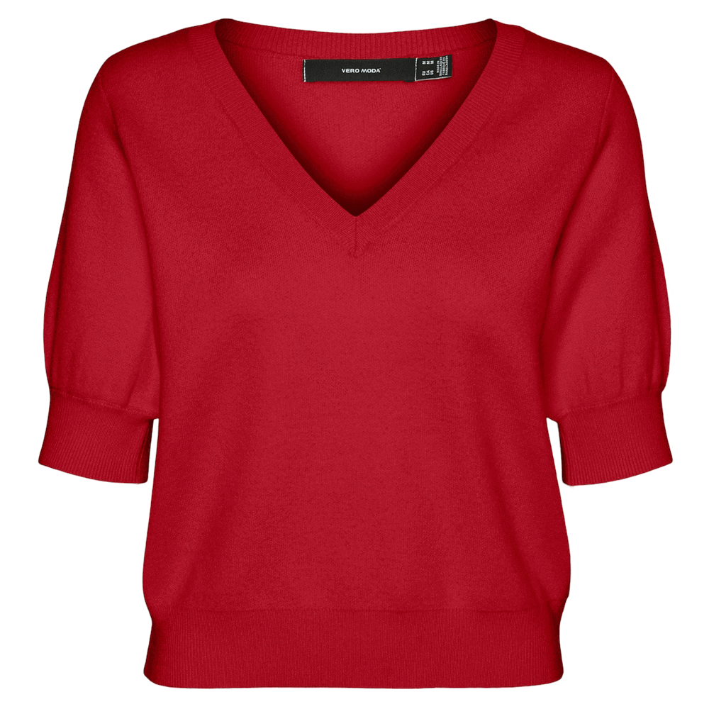 Vero Moda Short Sleeves V Neck Pullover